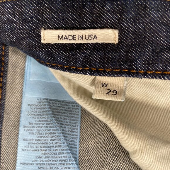 Levi's Made Crafted Tack Slim Denim Jeans Men's 29 Low Rise Blue-ish Black USA - Picture 5 of 16